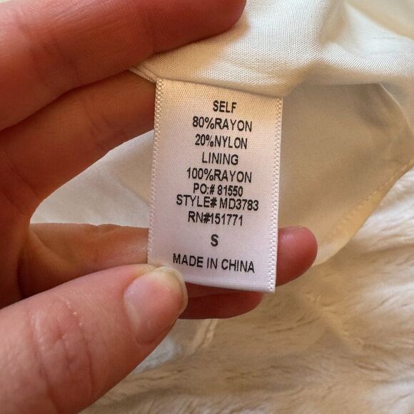 NWT White Cut Out Mini Dress - Picture 10 of 12